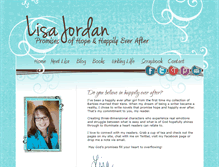 Tablet Screenshot of lisajordanbooks.com